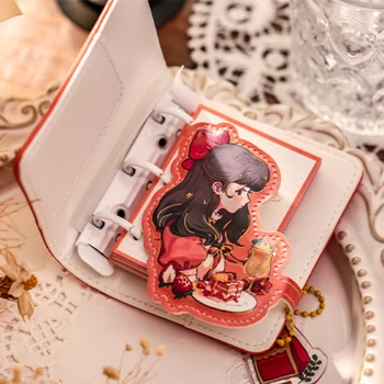 Японский аниме-сериал для девочек My Lady Mini Pocket Journal 102 * 190 мм в красочной обложке из искусственной кожи + Бесплатные страницы, подарок для портативного планировщика 
