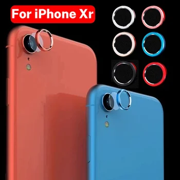 Металлическое защитное кольцо для объектива камеры для iPhone XR Задняя линза, защитная пленка из сплава стекла для камеры для защиты телефона iPhone XR