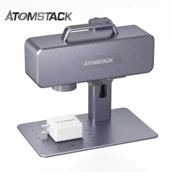 Настольный мини-ручной промышленный гравер ATOMSTACK M4, принтер металлических меток, волоконно-лазерная маркировочная машина