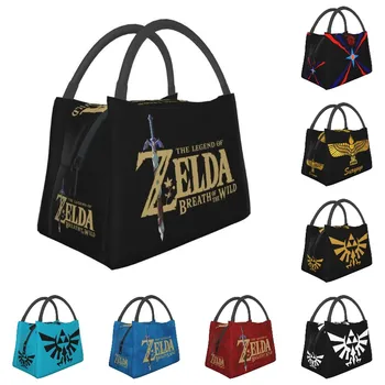 Горячая игра Zeldas Legend, изолированные сумки для ланча для женщин, Сменный холодильник, Термальная касса для ланча, офис для пикника, путешествия