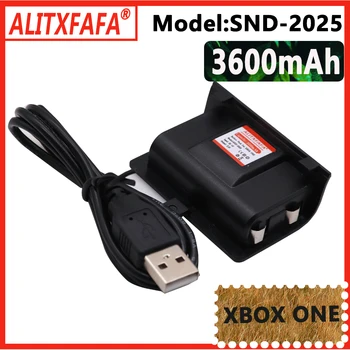 Аккумуляторная батарея геймпада емкостью 3600 мАч с USB-кабелем Аккумуляторная батарея для зарядки контроллера XBOX ONE