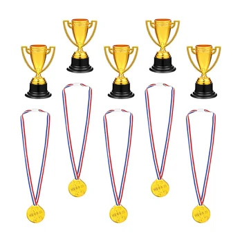 Детский трофей, игрушка-медаль, детская футбольная мини-игра, Реквизит для вечеринки, пластиковые медали, Баскетбол
