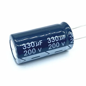 2 шт./лот 330 МКФ 200 В 330 мкФ алюминиевый электролитический конденсатор размером 18*35 200 В 330 МКФ 20%