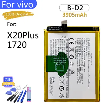 100% Оригинальный аккумулятор B-D2 для VIVO X20 Plus 1720 3905 мАч Высококачественный сменный аккумулятор