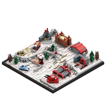 Gobricks MOC Commands and Conquers Red Alert Советская база, набор строительных блоков, Боевая база, Обучающие Кирпичные игрушки для детей в подарок