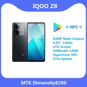 Оригинальный Новый VIVO IQOO Z8 5G MTK Dimensity8200 64-Мегапиксельная Основная Камера 6,64 