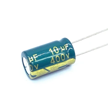 100 шт./лот 10 мкФ 400 В алюминиевый электролитический конденсатор размером 10*17 мм 400 В 10 мкф 20%
