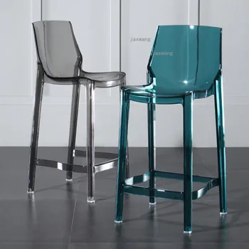 Скандинавская Кухонная мебель Высокие барные стулья Современный Прозрачный гостиничный барный стул Креативный Стул для проживания в семье H B