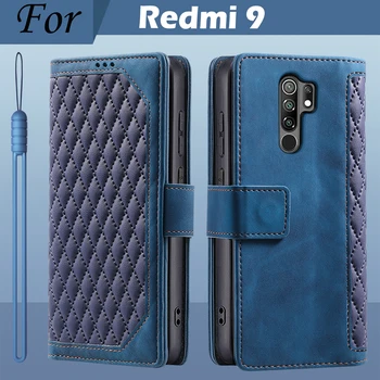 Для Xiaomi Redmi 9 Чехол Magentic Флип Кожаный Бумажник-книжка С подставкой Для Redmi 9 Чехол Redmi 9 Чехол для телефона Redmi9 Чехол для карт памяти