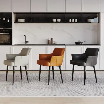 Расслабляющие Обеденные стулья индивидуального дизайна Кухонные Одноместные Роскошные Обеденные стулья для гостиной Мобильная мебель для дома Stuhl YX50DC
