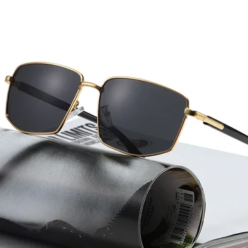 Винтажные солнцезащитные очки для мужчин, модные поляризованные классические солнцезащитные очки для вождения на открытом воздухе, оттенки UV400, металлическая оправа, Oculos De Sol