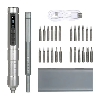 Набор Отверток Smart Pen Для Ремонта электроники 245 об/мин, Набор Беспроводных Прецизионных Отверток Type-C С 24 Магнитными Насадками