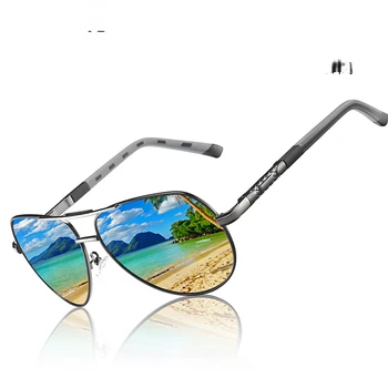 Новые модные Очки для вождения, Меняющие цвет, Поляризованные Солнцезащитные очки С защитой от ультрафиолета, Солнцезащитные очки для мужчин-Авиаторов