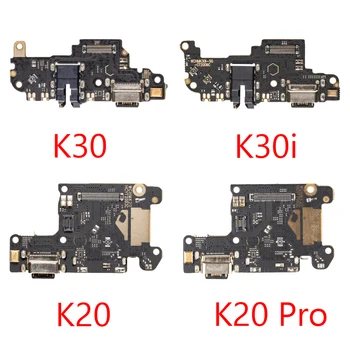 Для Xiaomi Redmi K20 Pro K30i Порт зарядного устройства USB порт для зарядки Разъем док-станции с микрофоном Детали гибкого кабеля микрофона