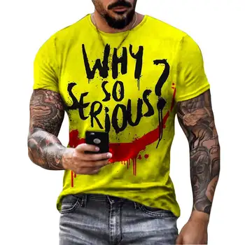 2023 Новая мужская футболка с забавным рисунком и 3D-печатью, Модная футболка с круглым вырезом и коротким рукавом, мужские летние повседневные трендовые дышащие футболки