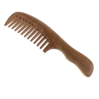 Натуральная широкая расческа для массажа кожи головы, Деревянная расческа, инструмент для ухода за волосами, щетка для волос
