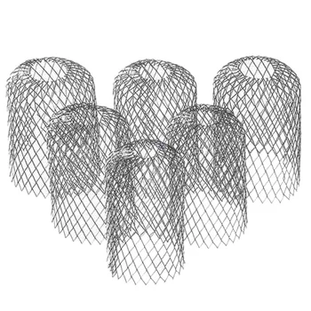 6 Упаковок защитного кожуха для желоба 3-дюймовый Расширяемый алюминиевый фильтр-сетчатый фильтр для защиты водосточной трубы от засорения листьями