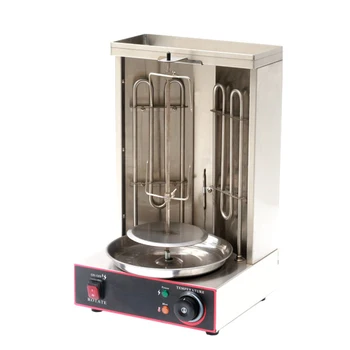EB25 Электрическая Шаурма-Донер-кебаб-машина, Гироскутер-гриль с 2 нагревательными элементами, Вертикальный бройлер для коммерческой домашней кухни