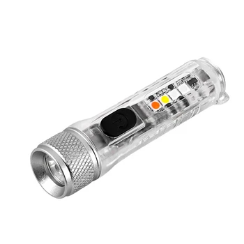 Светодиодный фонарик Mini T20 Портативный рабочий фонарь USB Перезаряжаемая лампа Магнитный предупреждающий фонарь для кемпинга