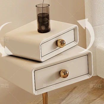 Роскошный прикроватный столик Современный белый в корейском стиле Каваи, милые тумбочки для хранения вещей в скандинавском стиле, винтажный ассортимент итальянской мебели в стиле Тируар