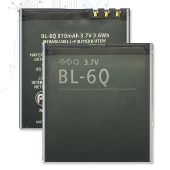 Сменный Аккумулятор BL-6Q для Nokia 6700 Classic 6700C E51i N82 N81 E51 Bateria BL6Q/BL 6Q + Номер для отслеживания