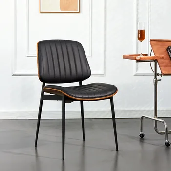 Современные минималистичные обеденные стулья Итальянские Легкие Роскошные стулья для столовой с модной спинкой на стойке регистрации Кресло для отдыха