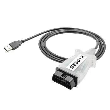 Автомобильный диагностический кабель KDCAN Кабель с интерфейсом USB Диагностический инструмент для автомобиля Инструмент для сканирования данных автомобиля Удобный в использовании чип FT245RL