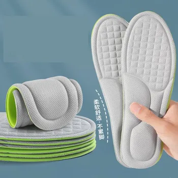 Мягкие стельки из пены с эффектом памяти для обуви, впитывающие пот, Дышащие дезодоранты, стельки для ног, ортопедические губчатые вставки для обуви, накладки