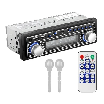 Автомобильное радио MP3-плеер USB AUX Автомобильное радио Стерео MP3-плеер Bluetooth-совместимый с электронными аксессуарами с дистанционным управлением
