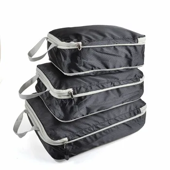 Дорожная сумка для хранения Сжимаемых Упаковочных кубиков Складной Водонепроницаемый дорожный чемодан Нейлоновый Портативный С сумочкой Органайзер для багажа