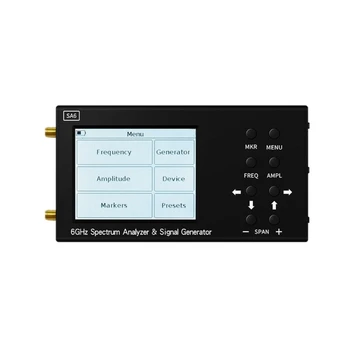 Wifi CDMA 35-6200 МГц Тестер Генератора сигналов Цветной Экран 6GSpectrum Анализатор