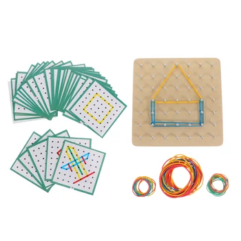 Доска с графическим массивом, детские деревянные игрушки, инструменты для обучения геометрическим фигурам, Деревянные игрушки для детей 2-4 лет