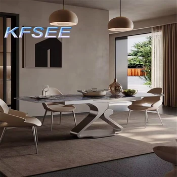Обеденный стол Big House класса люкс Kfsee с регулируемой длиной 180 см