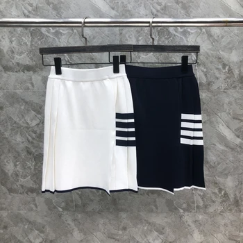 Женские короткие юбки TB THOM Корейского бренда из высококачественного чистого хлопка, дышащие Мини-юбки, летние Спортивные теннисные юбки для фитнеса