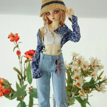 D04-B302 Детская игрушка ручной работы BJD/SD кукольная одежда 1/3 Цветочная рубашка в коротком стиле 1шт