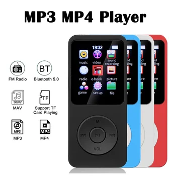 1,8-дюймовый Цветной Экран Mini Bluetooth MP3-Плеер Электронная книга Спорт MP3 MP4 FM-радио Walkman Студенческие Музыкальные Плееры для Win8/XP/ VISTA