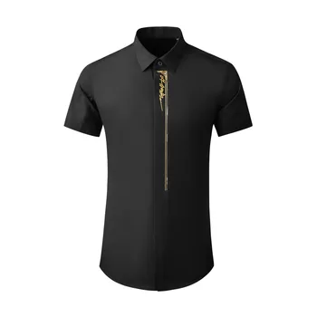 Высококачественные роскошные ювелирные изделия оптом, мужская рубашка, однотонная повседневная модная спортивная мужская футболка с короткими рукавами