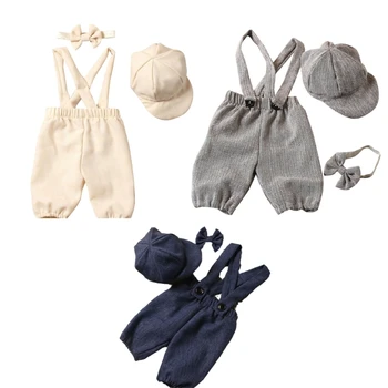 Реквизит для фотосессии новорожденных, шляпа и штаны, детская форма 90-х, косплей, костюм для позирования