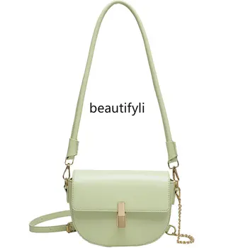 Нишевая седельная сумка yj, новая модная универсальная сумка через плечо с улучшенной текстурой