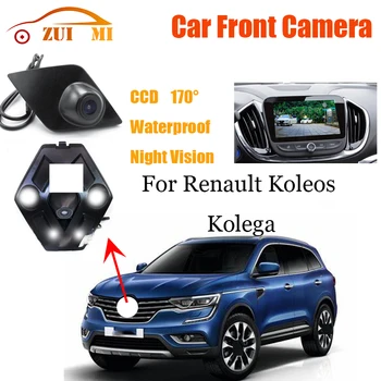 Вид спереди автомобиля Парковка CCD Камера ночного видения с логотипом Mark Широкоугольная 170 ° Водонепроницаемая для Renault Koleos Kolega 2016 2017