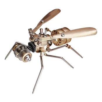 3D Металлическое механическое насекомое Ручной работы, механическая модель для домашнего декора - Большая оса