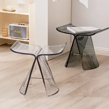 Современный простой обеденный стул Для домашней гостиной, Небольшой квартиры, Обеденный стул прозрачного дизайна, Роскошный кухонный шезлонг, мебель для дома