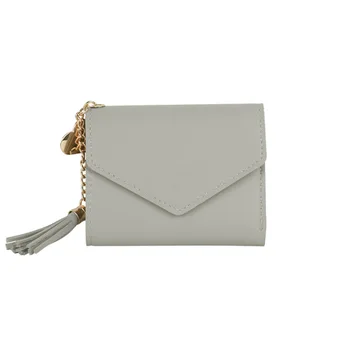 Женская короткая сумочка Instagram niche, новая простая студенческая мода, полностью складывающаяся кожаная сумочка, женская сумка для карточек, женский кошелек класса люкс