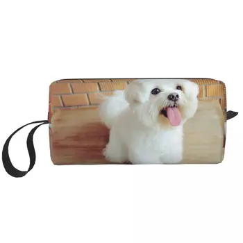 Переносные сумки для мальтийской собаки, косметички, футляр для путешествий, кемпинга, активного отдыха, сумка для туалетных принадлежностей и украшений