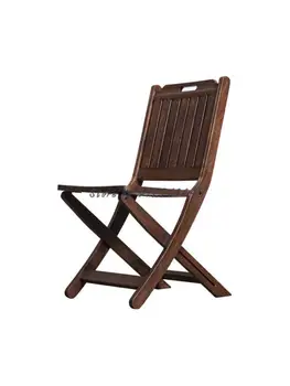 Классический складной стул для балкона из массива дерева, Старый Шанхайский стул для отдыха, Старомодный уличный стул, Обеденный стул из массива дерева, складной