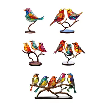 Металлические скульптуры птиц, украшение рабочего стола, украшение оконных панелей, центральное украшение