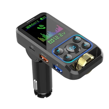 Автомобильный адаптер DXAB, совместимый с Bluetooth, автомобильное зарядное устройство QC3.0 PD30W FM-передатчик для автомобиля