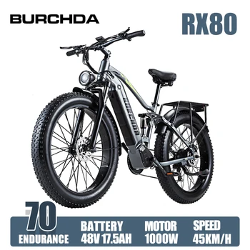 Электрический велосипед 1000 Вт Мотор Для взрослых 48V17.5AH Электрический велосипед 26 дюймов 4,0 Толстая шина Дорожный Снежный Горный MTB мотоцикл