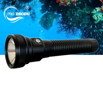 100-метровый Подводный фонарик для подводного плавания IPX8 SBT90.2 с белым светодиодным освещением 6000 Люмен, Водонепроницаемый фонарик для подводного плавания
