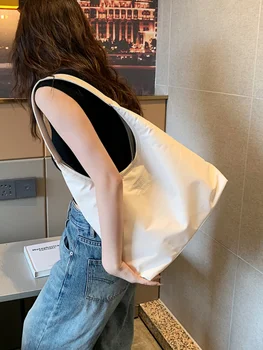 Повседневная сумка из нейлоновой ткани с мягкой поверхностью большой емкости, новинка 2023 года, женская сумка через плечо, модная сумка-мешок